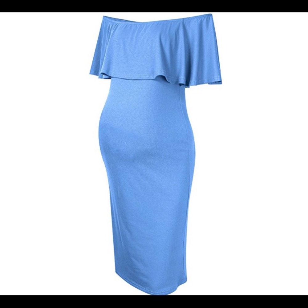 NEW Sky Blue Maternity Dress